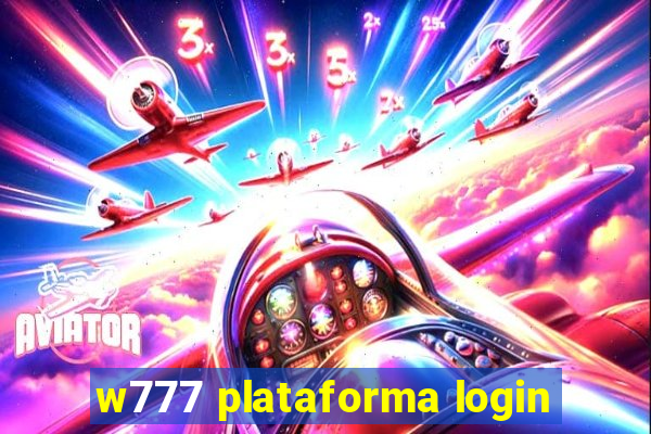 w777 plataforma login